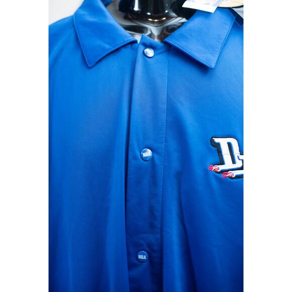 NWT Vintage Men's NBA Detroit Pistons Warm Up Jersey Blue Red Streetwear 3XL - Picture 11 of 11